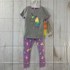 Wonder Nation Pajama Set Unicorn Toddler Girls Size 4T